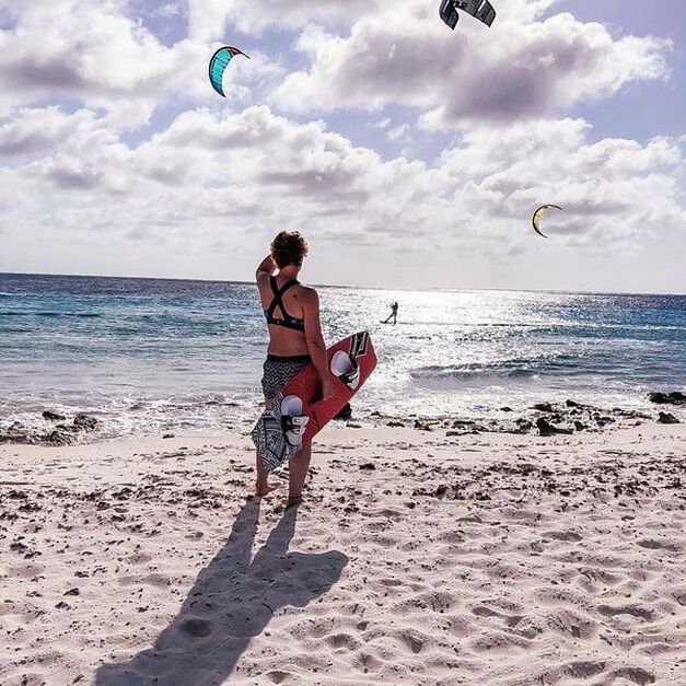Bonaire has great opportunities for kite surfing